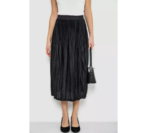 Юбка плиссированная, цвет черный, 167R401.