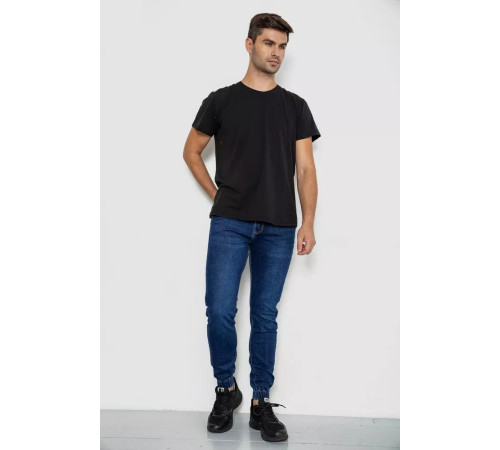 Джинси чоловічі на гумці, колір синій, 244R8062