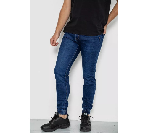 Джинси чоловічі на гумці, колір синій, 244R8062