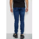 Джинси чоловічі на гумці, колір синій, 244R8062