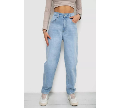 Джинси жіночі MOM, колір блакитний, 255RM578