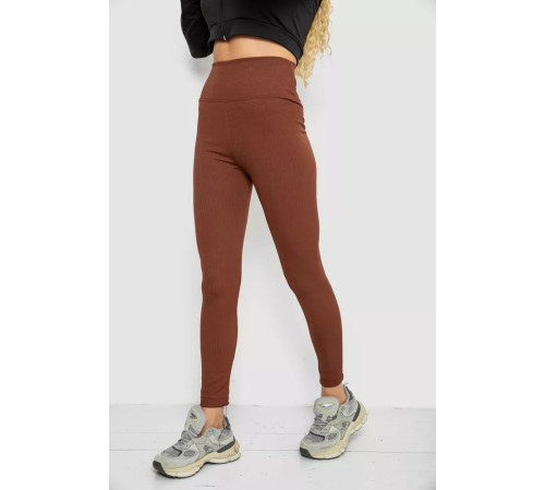 Лосини в рубчик, колір коричневий, 221R607