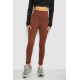Лосини в рубчик, колір коричневий, 221R607
