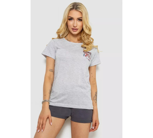 Піжама жіноча, колір сірий, 243R50613