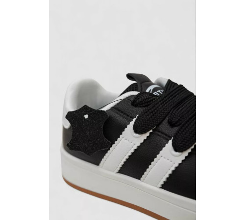 Кросівки жіночі шкіра, колір чорно-білий, 248RJH900-5