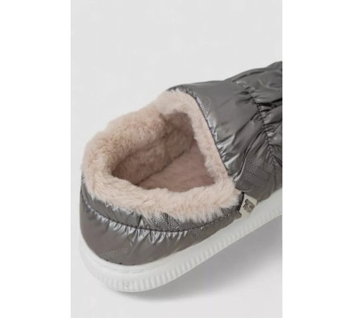 Тапочки мужские домашние с задником, цвет серый, 243R12922-1