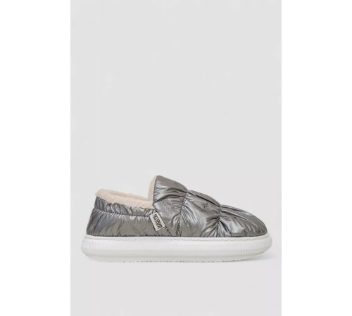 Тапочки мужские домашние с задником, цвет серый, 243R12922-1