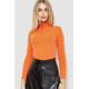 Женская кофта на молнии в рубчик, цвет оранжевый, 204R041
