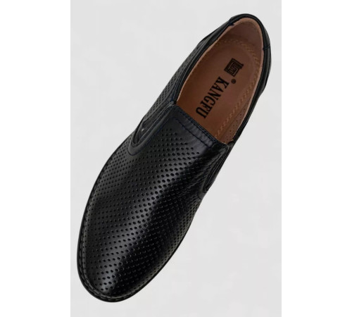 Туфлі чоловічі з перфорацією, колір темно-синій, 243RB1991