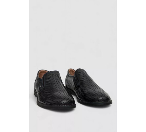 Туфлі чоловічі з перфорацією, колір темно-синій, 243RB1991