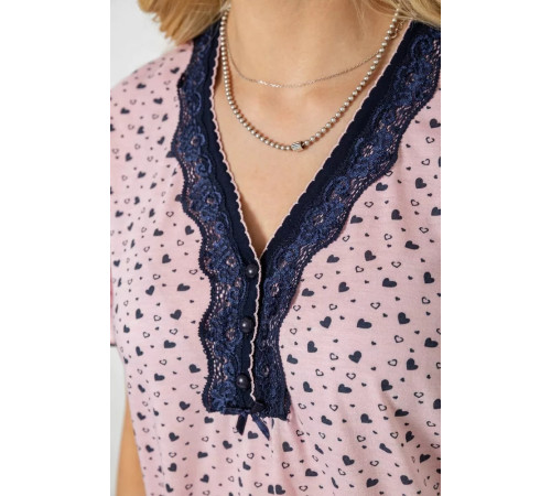 Женская пижама с принтом, цвет розовый, 243R6997