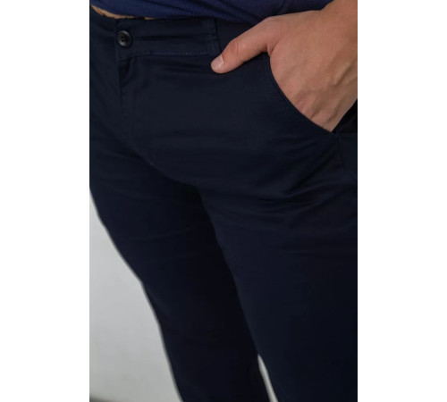 Брюки мужские классические, цвет темно-синий, 243R640117.