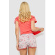 Пижама женская с принтом, цвет коралловый, 243R0004-P8