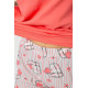 Пижама женская с принтом, цвет коралловый, 243R0004-P8