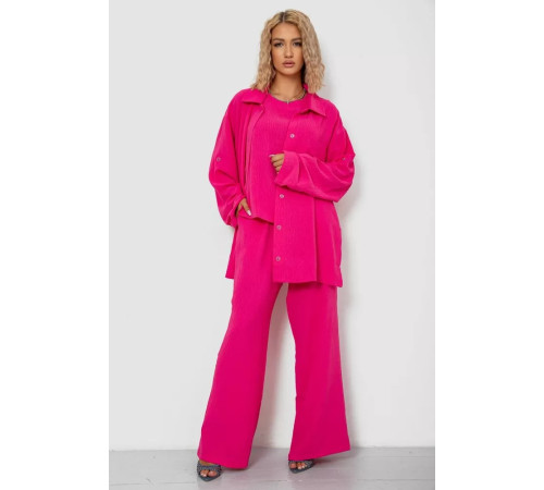 Костюм жіночий трійка, колір рожевий, 102R5255