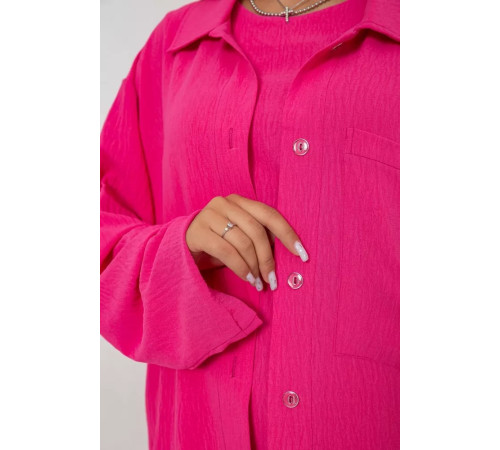 Костюм жіночий трійка, колір рожевий, 102R5255