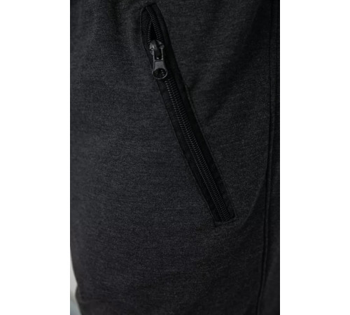 Шорти чоловічі однотонні, колір темно-сірий, 247R001