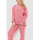 Спорт костюм женский на флисе, цвет пудровый, 214R104