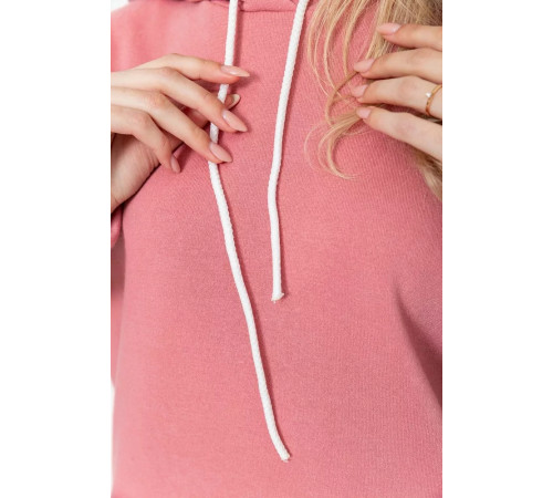 Спорт костюм женский на флисе, цвет пудровый, 214R104