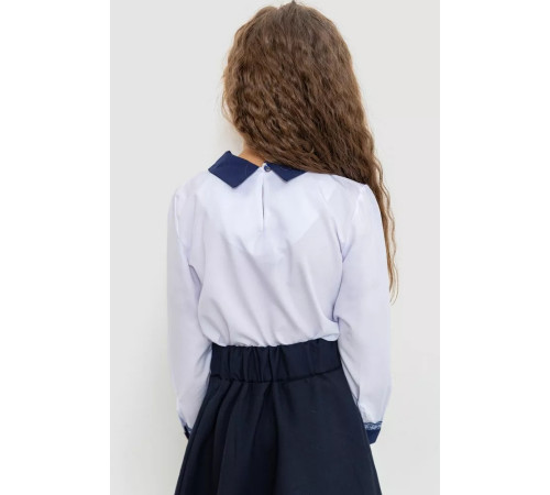 Блузка ошатна для дівчаток, колір біло-синій, 172R205-5