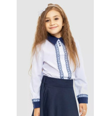 Блузка ошатна для дівчаток, колір біло-синій, 172R205-5