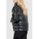 Куртка жіноча демісезонна екошкіра, колір чорний, 243R205