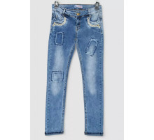 Джинси для дівчаток, колір синій, 247R3809