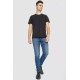 Джинси чоловічі однотонні, колір темно-синій, 247R6301-1