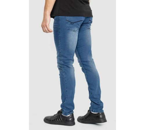 Джинси чоловічі однотонні, колір темно-синій, 247R6301-1