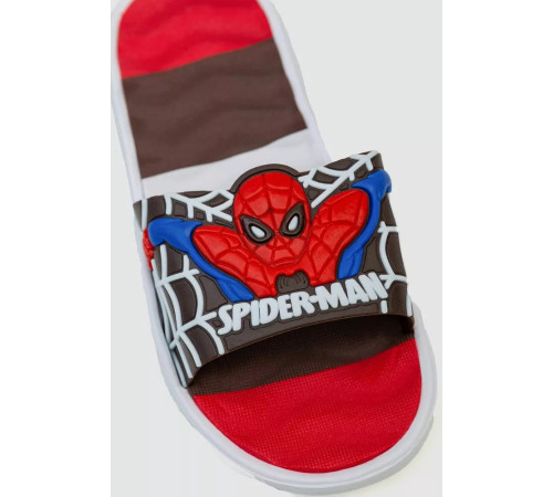 Шльопанці для хлопчиків людина-павук, колір коричневий, 243R8296-34
