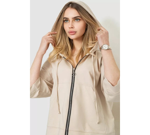 Спорт костюм жіночий двонитка, колір світло-бежевий, 102R5247