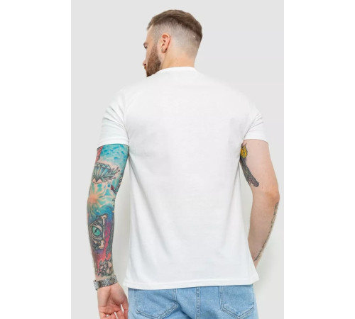 Футболка мужская базовая, цвет молочный, 208R2165