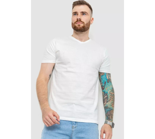 Футболка мужская базовая, цвет молочный, 208R2165