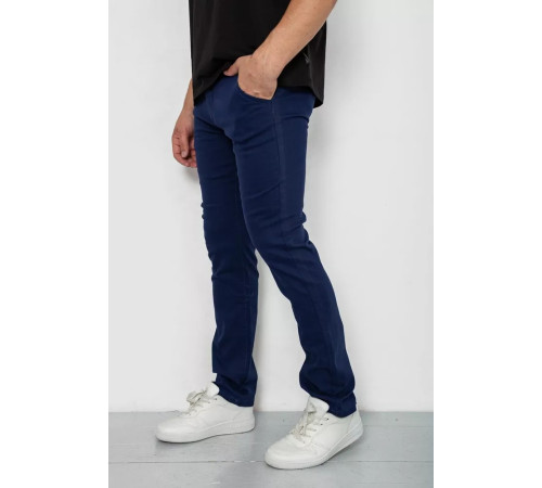 Брюки мужские классические стрейч, цвет синий, 244RF809