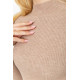 Водолазка женская однотонная, цвет бежевый, 204R019