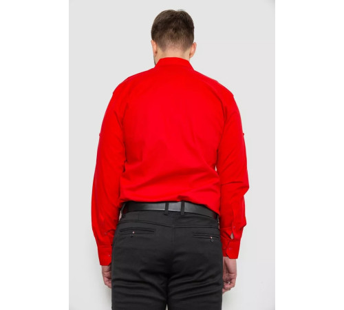 Рубашка мужская, цвет красный, 214R7078