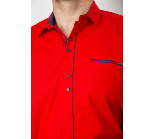 Рубашка мужская, цвет красный, 214R7078