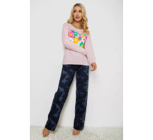 Пижама женская с принтом, цвет розовый, 243R1051-1.