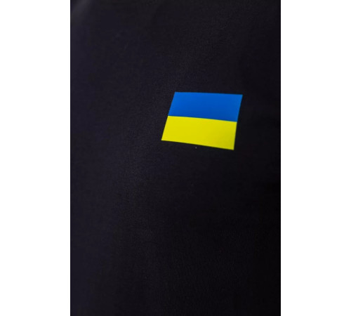 Футболка чоловіча патріотична, колір чорний, 226R040