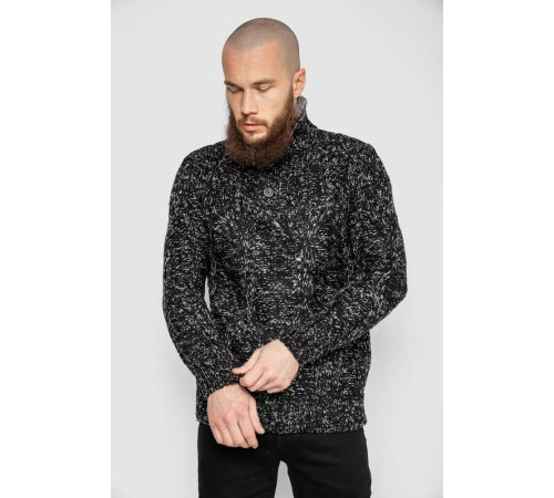 Светр чоловічий, колір чорно-сірий, 214R10323