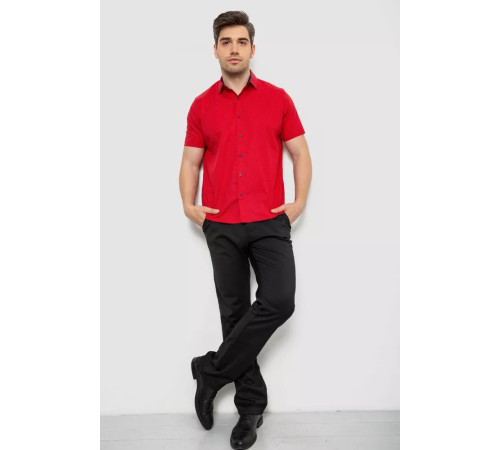 Рубашка мужская с принтом, цвет красный, 214R7338