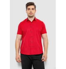 Сорочка чоловіча з принтом, колір червоний, 214R7338
