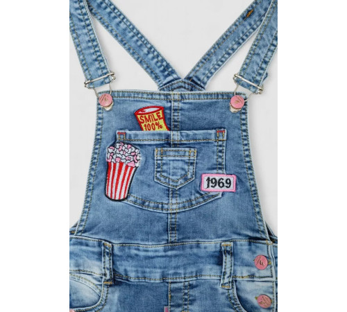 Комбинезон-шорты для девочек, цвет синий, 247R4602