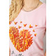 Женская футболка с принтом, цвет розовый, 244R2204