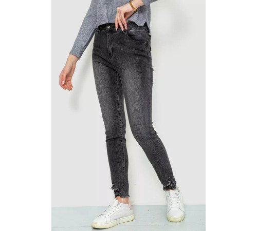 Джинси жіночі, колір темно-сірий, 244R2052