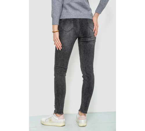 Джинси жіночі, колір темно-сірий, 244R2052