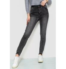 Джинси жіночі, колір темно-сірий, 244R2052