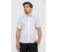 Мужская рубашка однотонная, цвет белый, 214R830