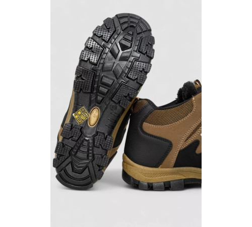 Черевики чоловічі на хутрі, колір коричневий, 244R921