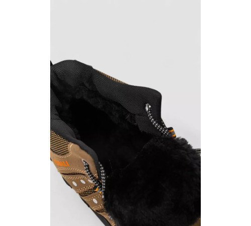 Черевики чоловічі на хутрі, колір коричневий, 244R921